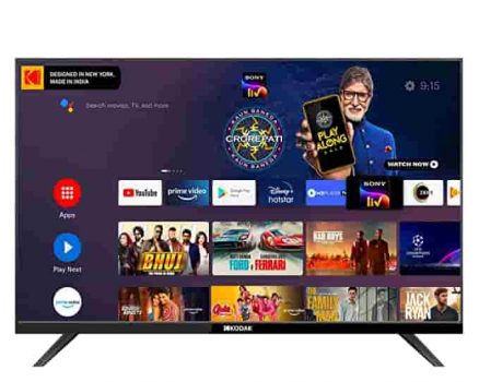 Kodak 80 cm (32 inches) HD Ready Certified Android Smart LED TV