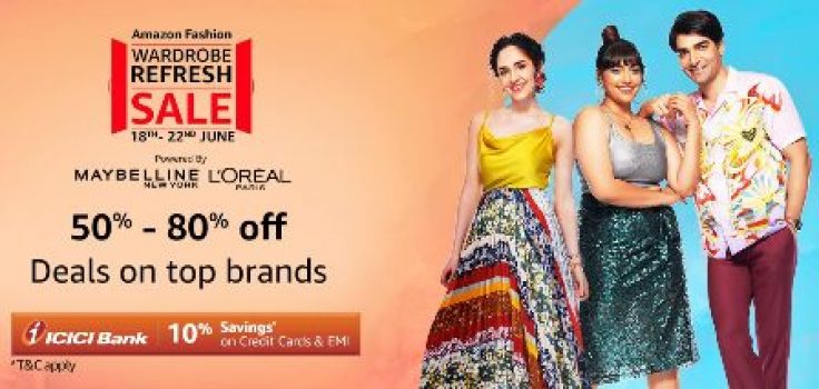 Amazon Fashion Wardrobe Refresh Sale (18th – 22nd June 2022)