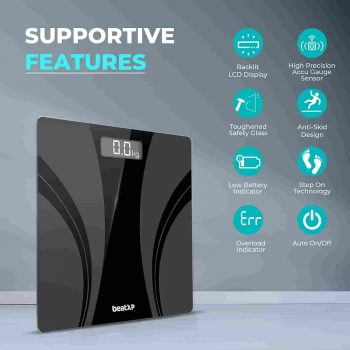 beatXP Actifit Breeze Digital Weighing Scale with Electronic Weight Machine for Body Weight