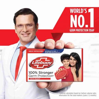 Lifebuoy Germ Guard + Bathing soap (125g X 7), Silver