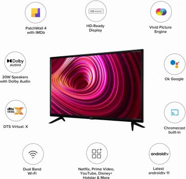 Amazon Great Summer Sale: Redmi 80 cm (32 inches) Android 11 Series HD Ready Smart LED TV | L32M6-RA/L32M7-RA (Black)