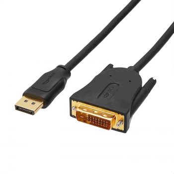 Amazon Basics DisplayPort to DVI Cable Personal Computer – 3 Feet (Black)