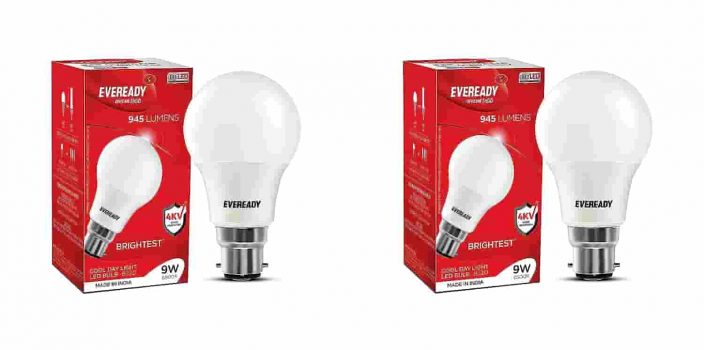 Prime Day Deal : Eveready 9W B22 LED Cool Day Light Bulb, Pack of 2