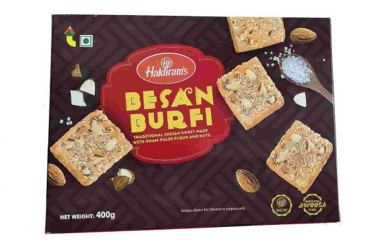 Great Freedom Sale : Haldiram’s Besan Burfi 400g, Indian Sweets