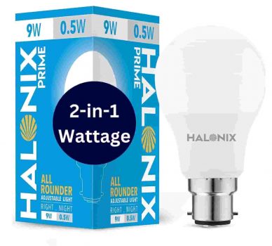 Great Freedom Sale : HALONIX 2 in 1 All Rounder 9W,0.5W B22D Led Bulb