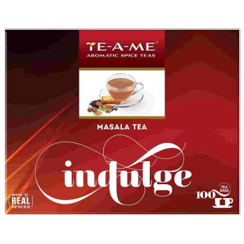 TE-A-ME Indulge Masala (Spice) Black Tea, 100 Tea Bags