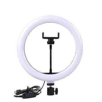 Dyazo 10 Inch LED Ring Light with 3 Level Brightness Dimmable Light