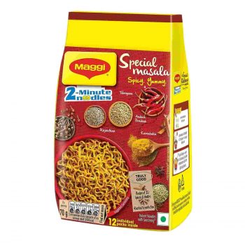 MAGGI 2-Minute Special Masala Instant Noodles, 70g (Pack of 12)