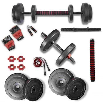 Lifelong LLPVCHGC06 PVC Home Gym Set 20kg Plate