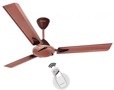Longway Creta 1200mm/48 inch with remote High Speed Anti-dust Decorative 5 Star Rated Ceiling Fan 400 RPM