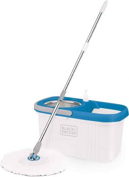 Black + Decker Bxbk0001Gb-In 360° Rotating Spin Mop & Bucket