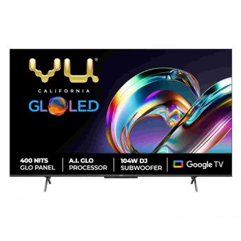 Vu 139 cm (55 inches) The GloLED Series 4K Smart LED Google TV