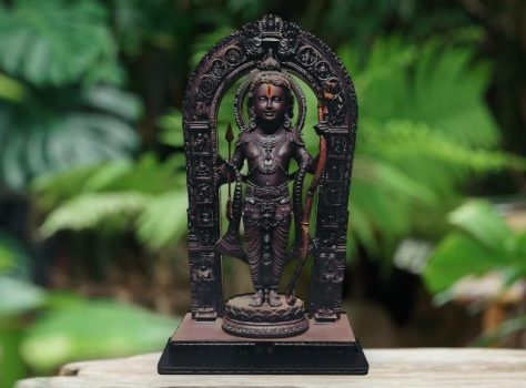 SAF Engineered Wood Action Ram Lalla MDF Cutout of Ram Lalla Statue in Ayodhya Mandir (2D)