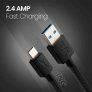 FLiX Beetel USB to Type C 2A Smartphone Fast Charging Cable (1 Meter Long)