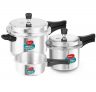 Prime Day Deal : Pigeon By Stovekraft Special Aluminium Pressure Cooker Combo with Outer Lid Gas Stove Compatible 2, 3, 5 Litre Capacity for Healthy Cooking (Silver)