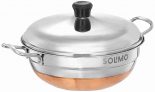 Amazon Brand – Solimo Stainless Steel Multi Kadai with Induction Base