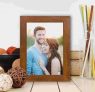 Great Freedom Festival : Art Street Synthetic Wood Brown Wall/Table Photo Frame (Picture Size 5 inches X 7 inches, with Stand)