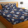 BSB HOME 100% Microfiber bedsheet for Double Bed with 2 Pillow Covers Breathable
