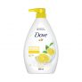 Dove Energising Body wash with energising lemon scent