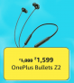 Amazon Great Summer Sale: OnePlus Bullets Z2 Bluetooth Wireless in Ear Earphones (Magico Black)