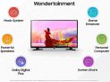 Samsung 80 cm (32 Inches) Wondertainment Series HD Ready LED Smart TV UA32T4340BKXXL (Glossy Black)