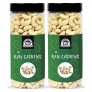Wonderland Foods – Whole Raw Cashew (Kaju) W400-Grade 1Kg (500g X 2 Jar)